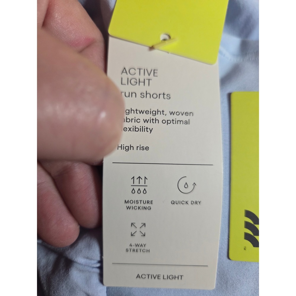 All in Motion Active Light Run Shorts Light Blue High Rise L NWT - Picture 5 of 8